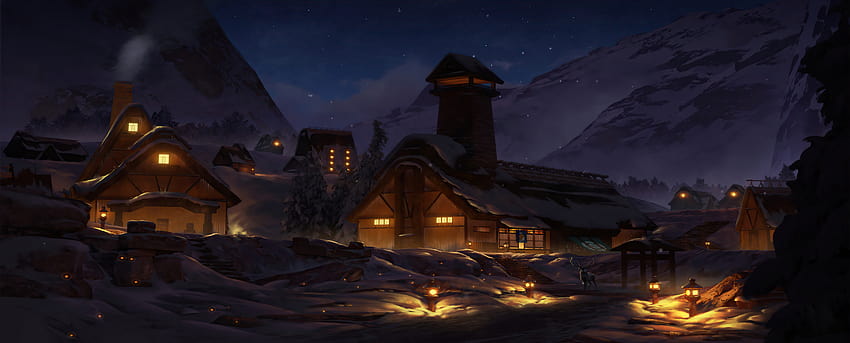 Winter Night oleh Steven in Wallpaper HD