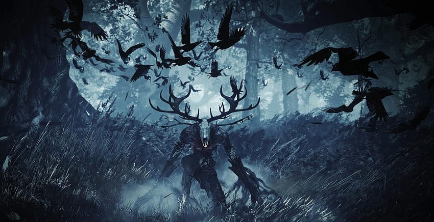 El crossover 'Monster Hunter: World' x 'The Witcher 3' es, el mundo de los cazadores de monstruos leshen fondo de pantalla