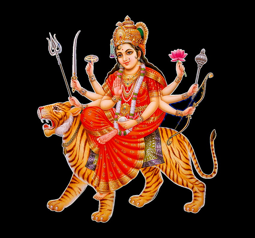 Deusa Durga Maa PNG Transparente, dhurga papel de parede HD