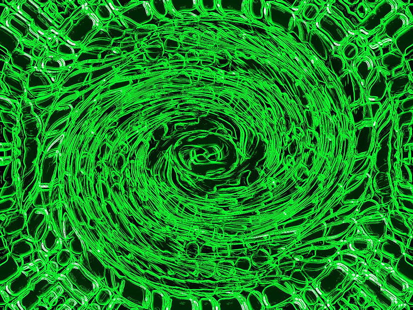 7 Acid Trip, acid green HD wallpaper