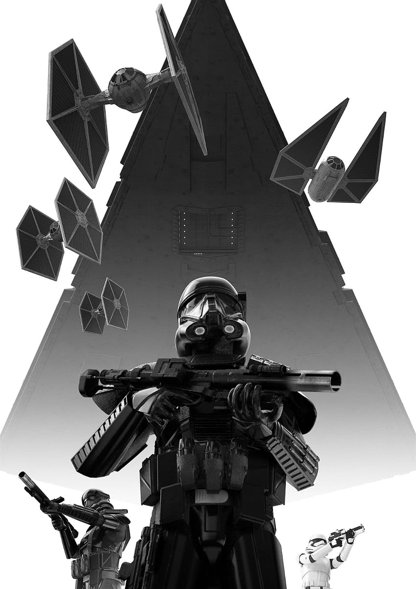 Star Wars Dark Trooper Poster / via @onreact, mandalorian dark troopers HD phone wallpaper