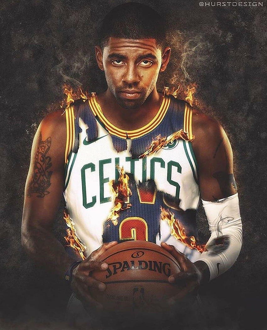Kyrie Irving bearbeitet von Cavaliers zu Celtics .... nun, ich mag es nicht, Kyrie Irving 2018 HD-Handy-Hintergrundbild