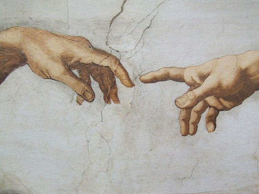 File:The Creation Michelangelo.jpg, ミケランジェロ・アダム 高画質の壁紙