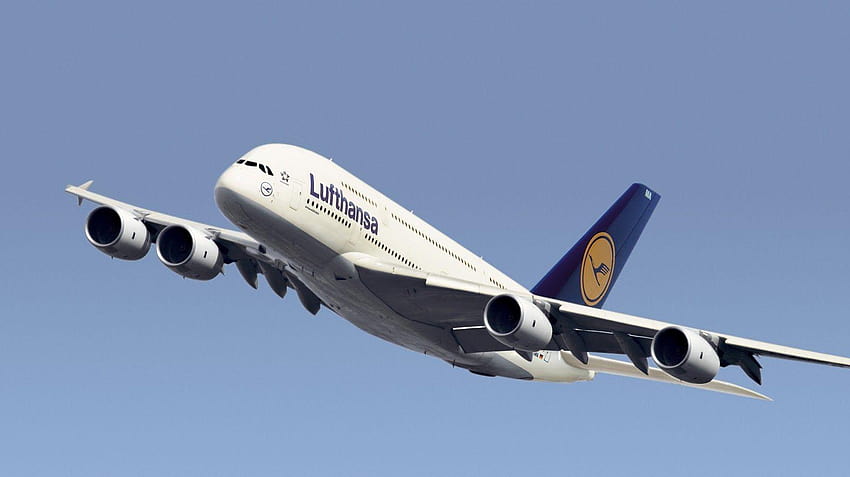 Airbus A380 Lufthansa fondo de pantalla