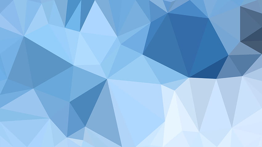 Fundos geométricos de triângulos azuis claros abstratos, formas geométricas de triângulos azuis papel de parede HD