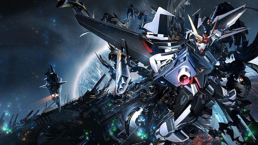 : anime, mech, Gundam, máquina, captura de , mecha fondo de pantalla