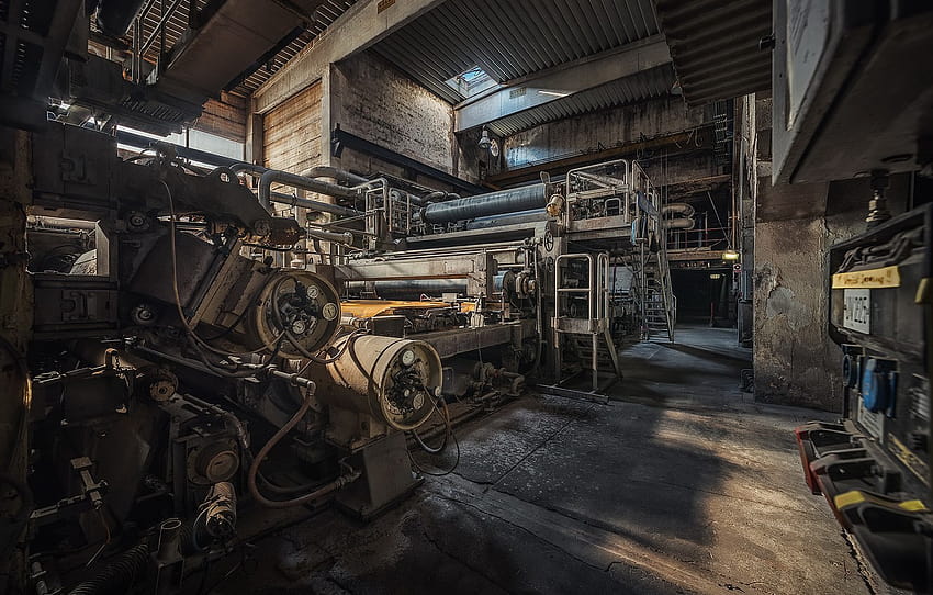 plant, machines, factory , section разное, old factory HD wallpaper