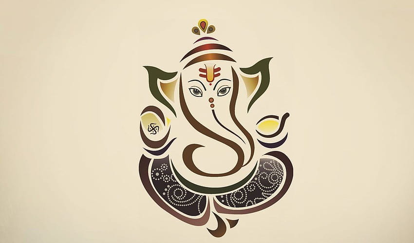Ganesha , Lord Ganehsha , Lord Ganesha, ganesh logo HD wallpaper