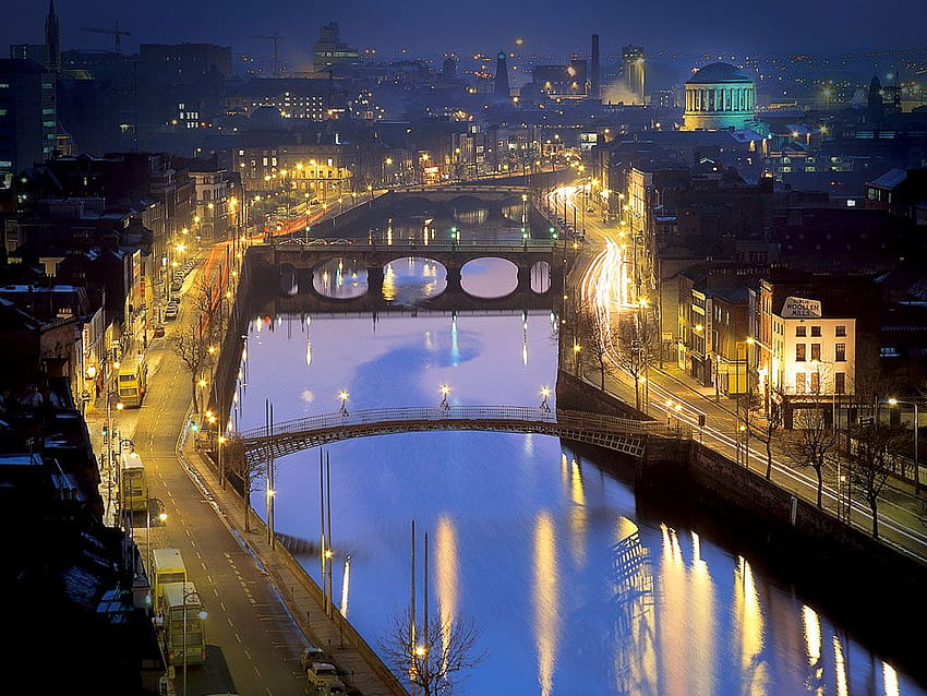 Vacation, Places to travel, Places around the world, river liffey HD wallpaper