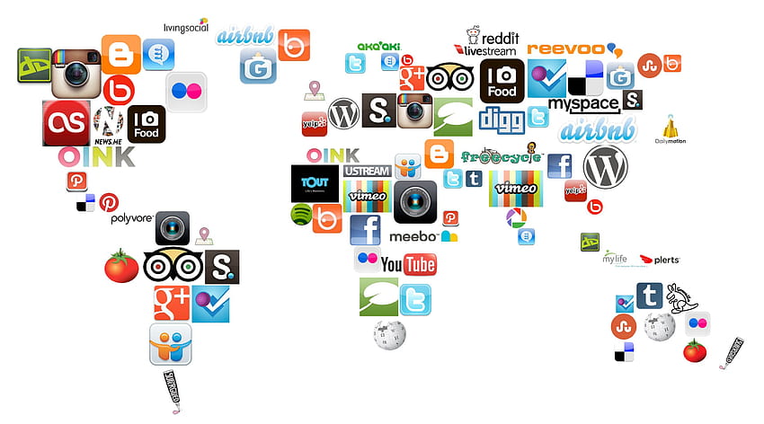 social network, cerchio, design, carattere, logo, modello, social media Sfondo HD