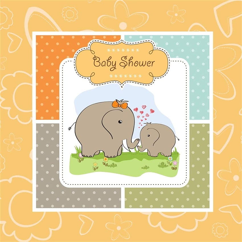 Amazon : AOFOTO 5x5ft Cute Elephant Baby Shower Backdrop Princess Sweet Mother and Child Elephants Little Girl Gender Reveal Booth Backgrounds Vinyl Video Drape Studio Props : Camera & HD phone wallpaper