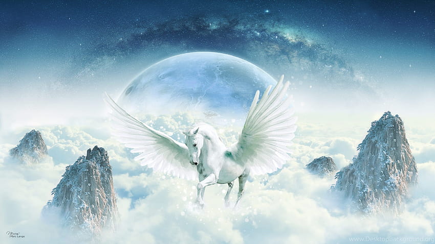 Unicorn For Of Flying Horse Backgrounds HD wallpaper