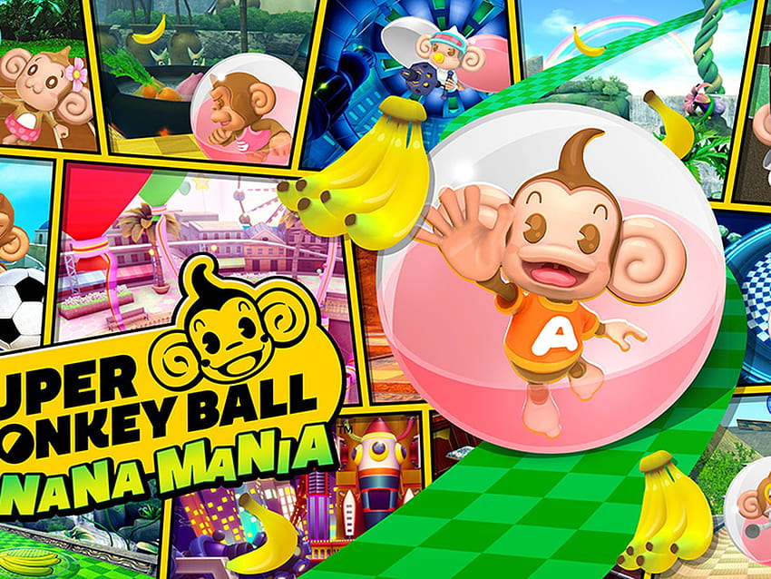 Super Monkey Ball Banana Mania is a remaster of the first three Super Monkey Ball games HD wallpaper