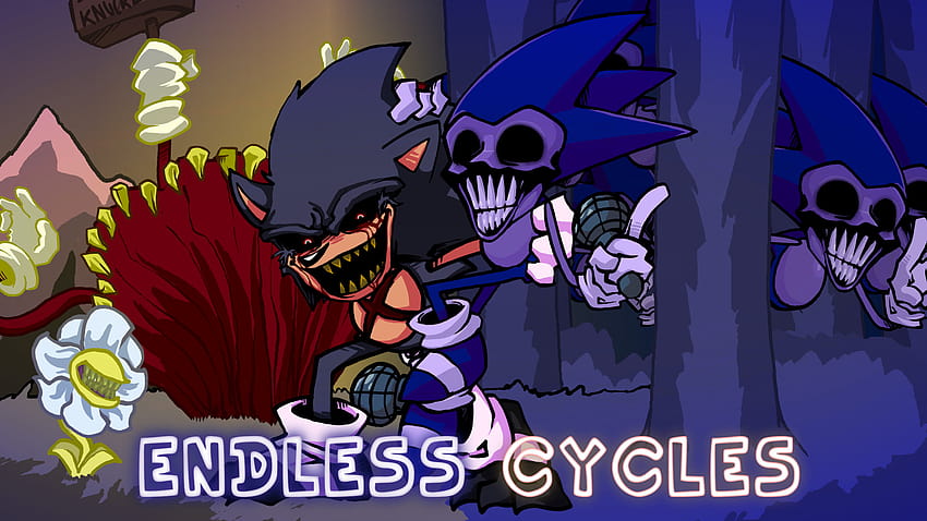 FNF: Lord X & Majin Sonic sings Endless Cycles Mod, lord x fnf HD wallpaper