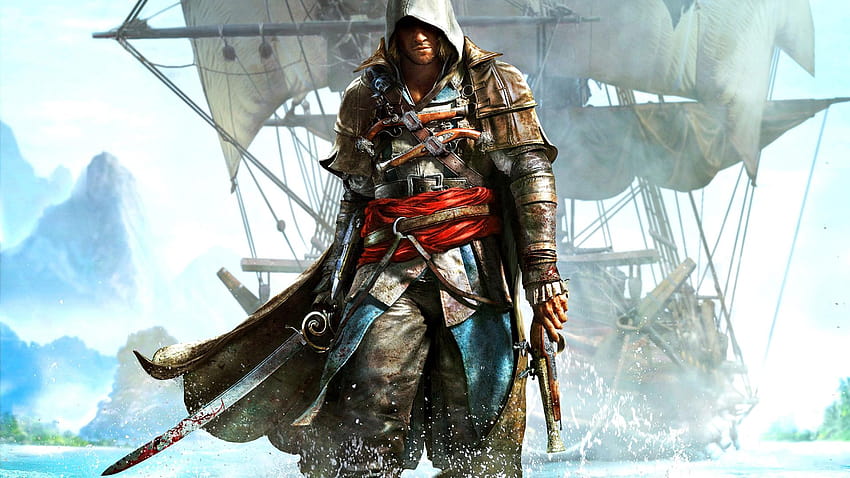 Assassins Creed IV Black Flag 3, Едуард Кенуей HD тапет
