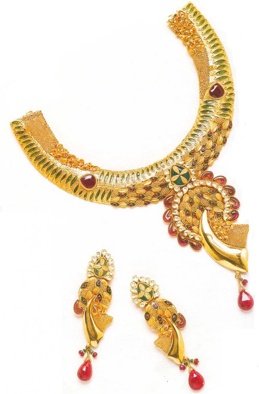gold jewellery design vector, gold ornaments HD phone wallpaper