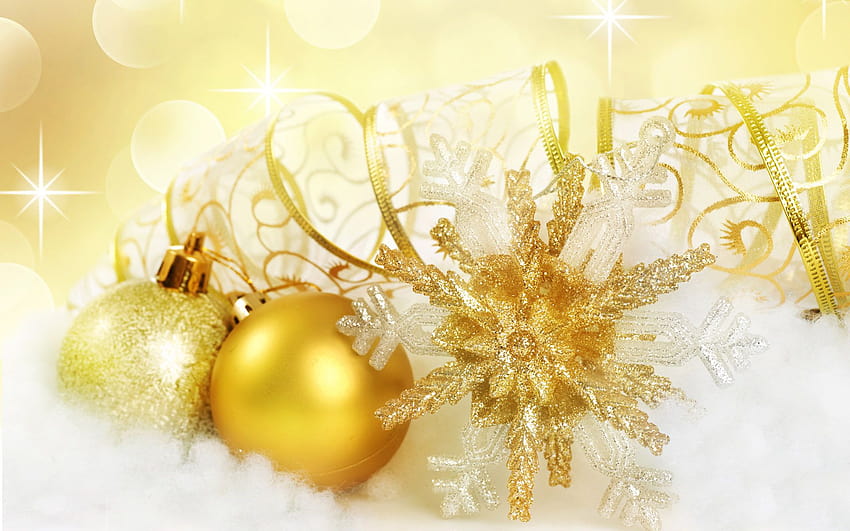 Decoraciones para árboles de Navidad: adornos navideños y bolas de Navidad 1920x1200 23, árbol de Navidad dorado fondo de pantalla