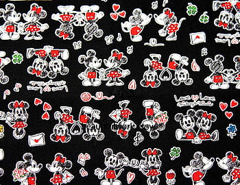 Disney Mickey Sensational Six Vintage Cotton Fabric