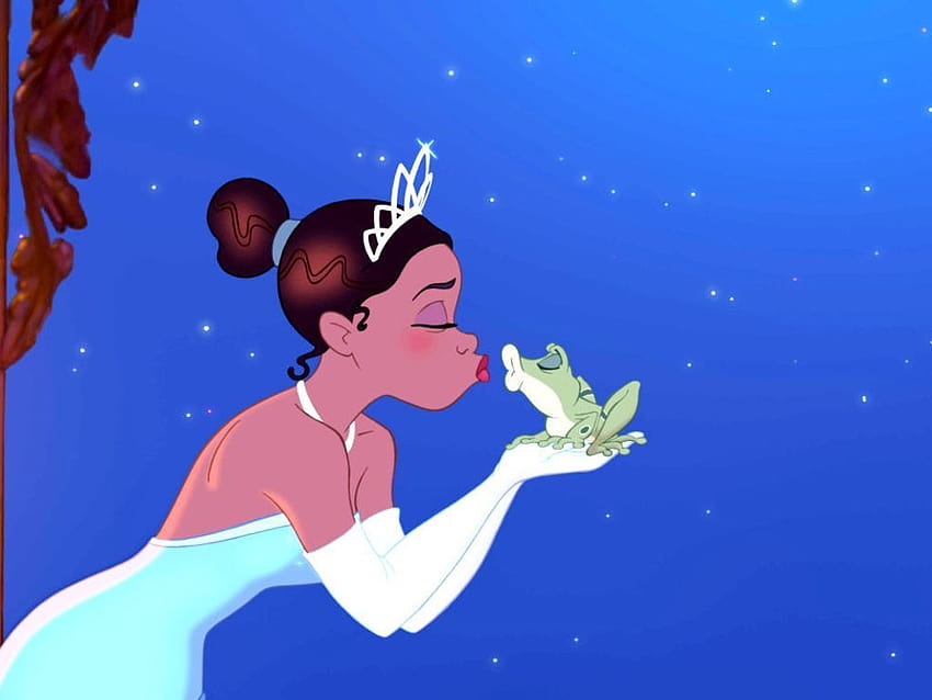 Disney Prensesi Tiana, prenses ve kurbağa estetiği HD duvar kağıdı