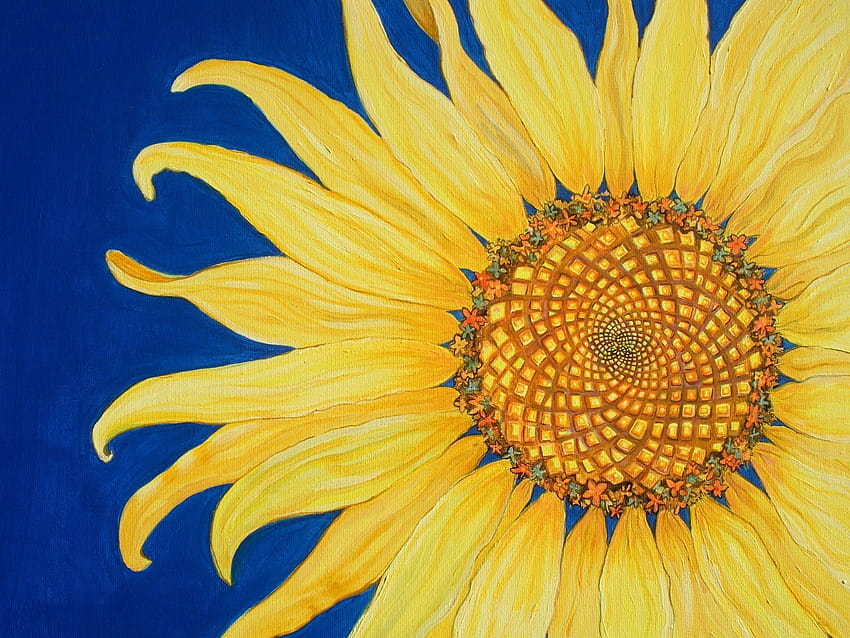 Girasol abstracto, arte de girasol fondo de pantalla | Pxfuel