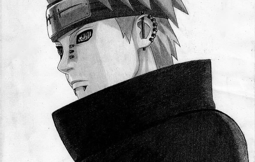 How to draw pain from Naruto | step-by-step | Anime sketch - YouTube