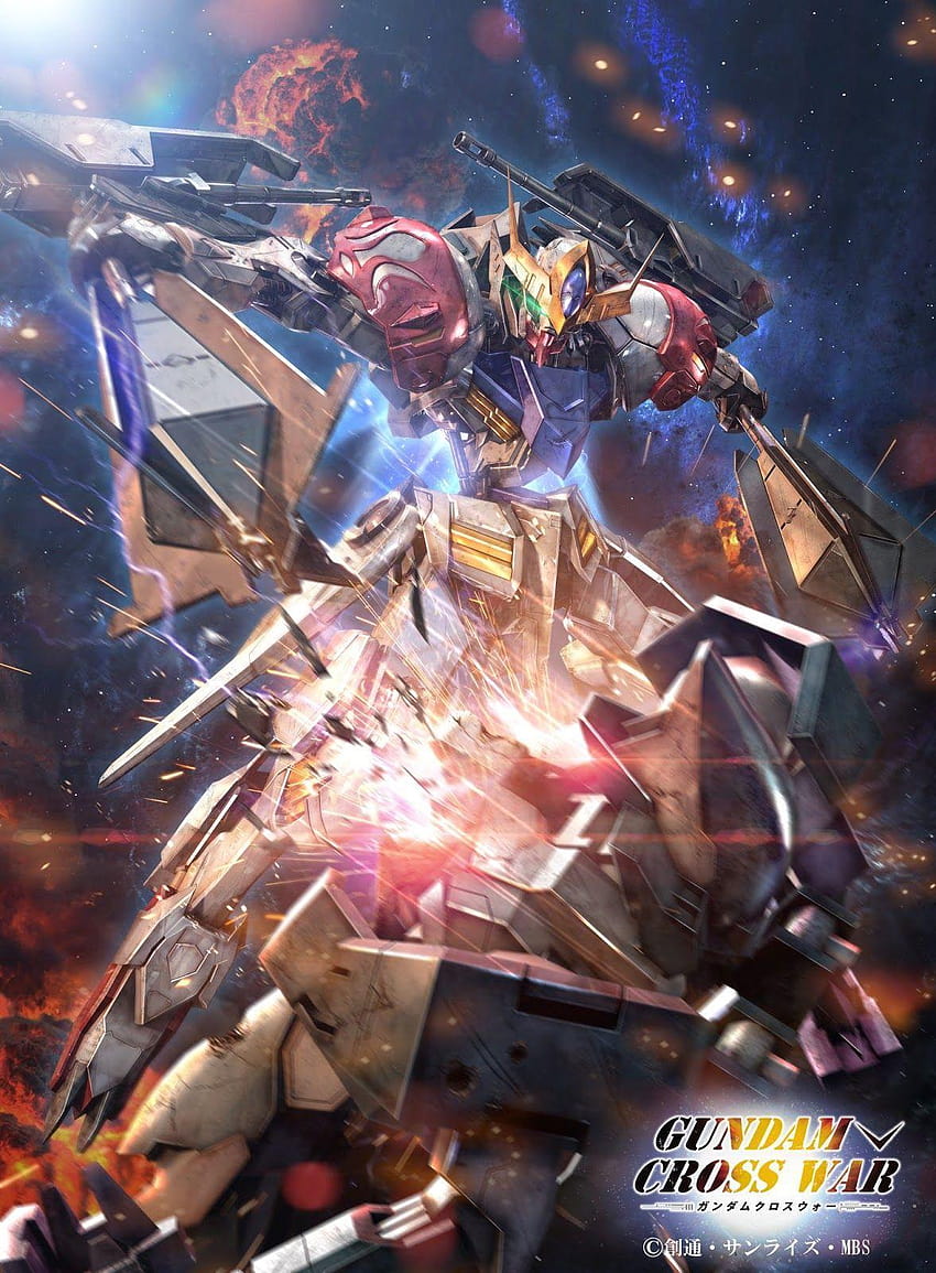 Taille du téléphone portable Gundam Cross War, barbatos Fond d'écran de téléphone HD