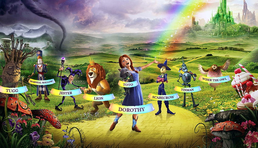 Wizard Of Oz Border, el mago de oz el espantapájaros fondo de pantalla