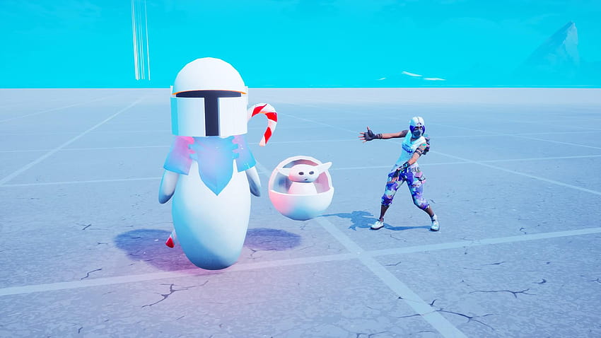 In the spirit of our current season, I give you Snowmando and Snowgu : FortniteCreative HD wallpaper