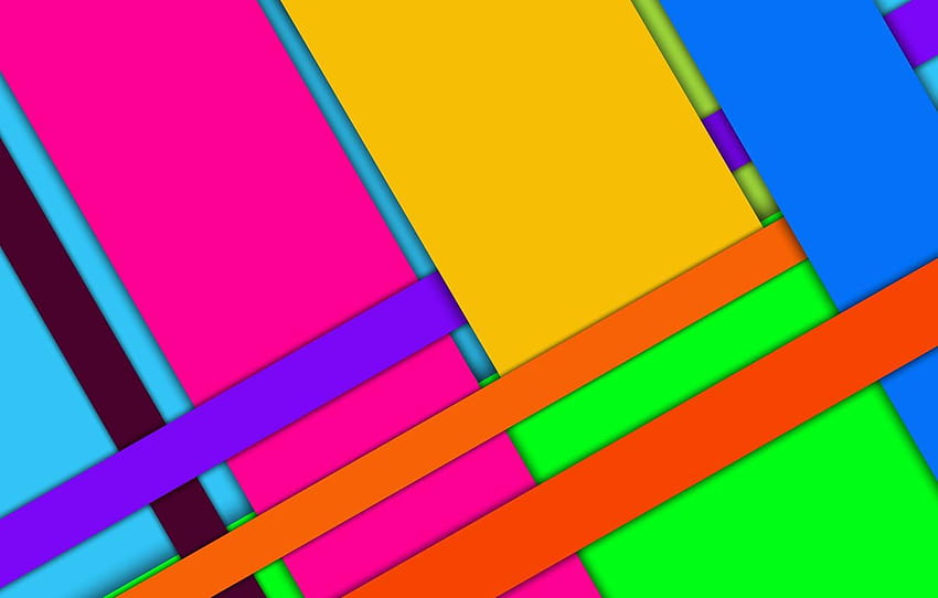 figure, bright colors, layers, colorful 3d layers HD wallpaper
