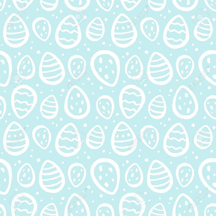 Huevos De Pascua Y Motas Manchas Manchas Sin costura, patrón de Pascua fondo de pantalla del teléfono
