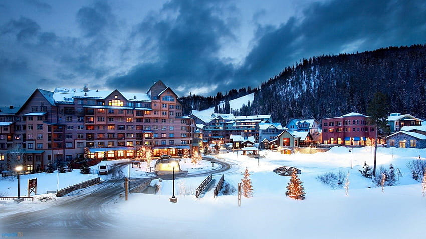 Austria Winter Resort, inverno austria Sfondo HD