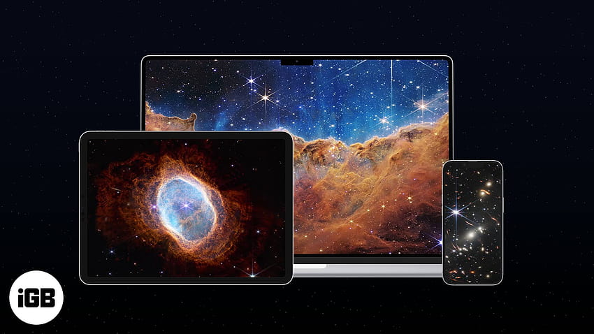 Teleskop Jamesa Webba na iPhone'a, iPada i Maca, kosmos 2022 Tapeta HD