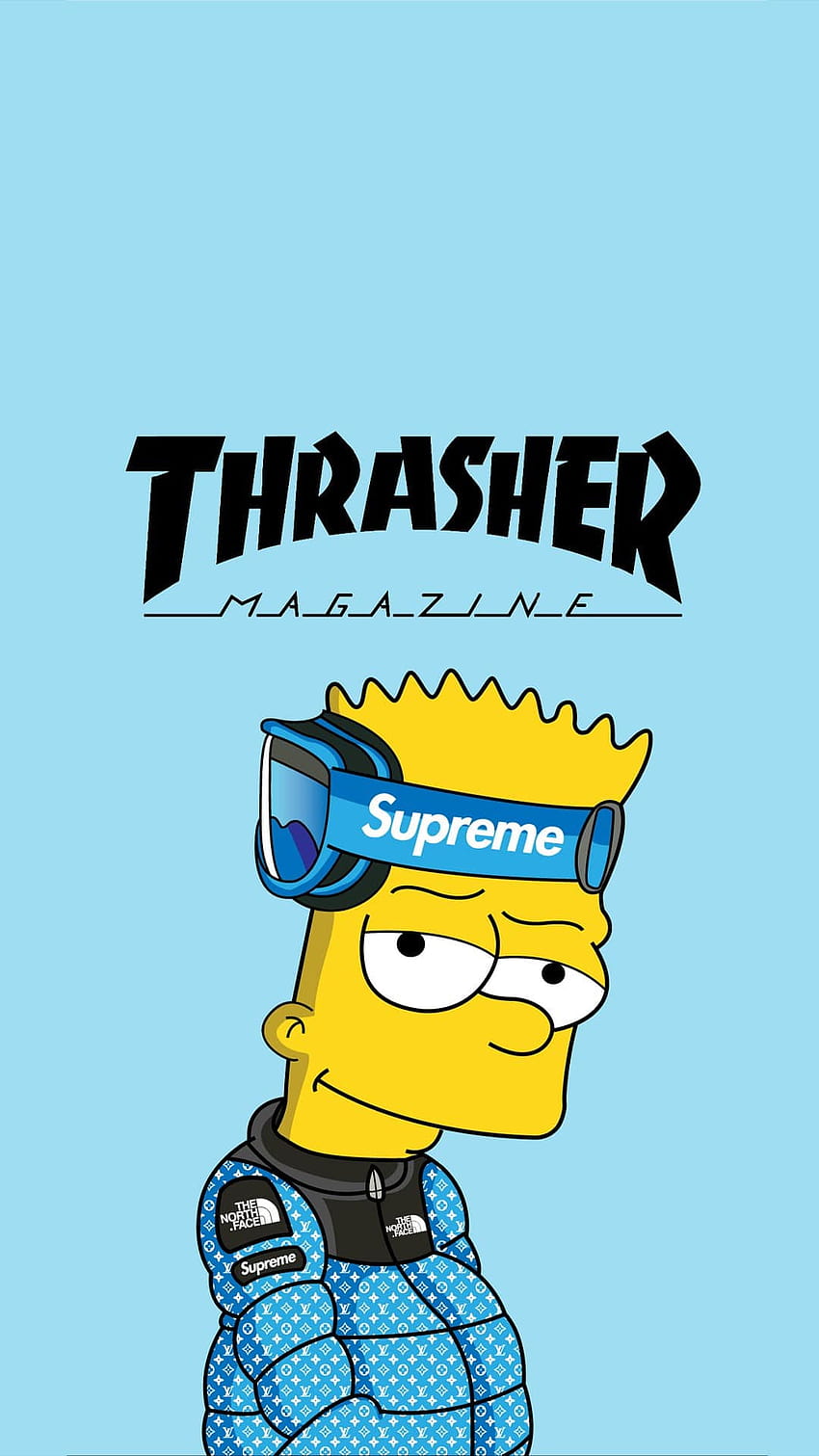 Download Cute Bart Simpson Swag Iphone Theme Wallpaper
