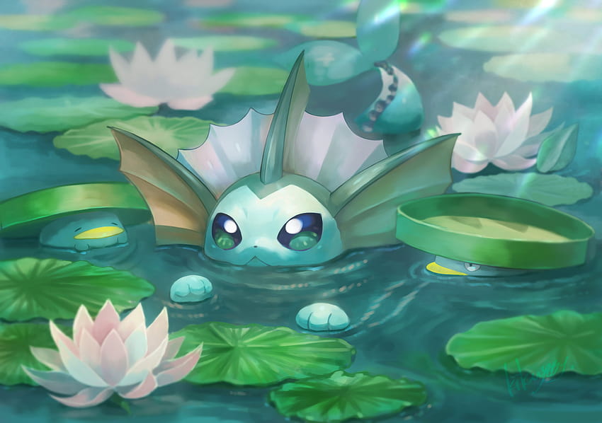 Pokémon Lotad Flower Vaporeon Hd Wallpaper Pxfuel 8557