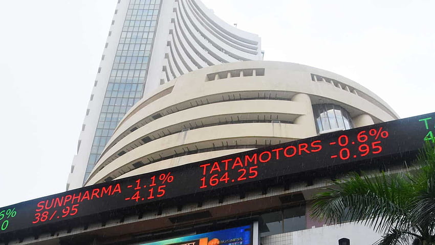 Kapitalizacja rynkowa firm BSE osiąga rekordowe 3 biliony dolarów, gdy akcje rosną, giełda w Bombaju Tapeta HD