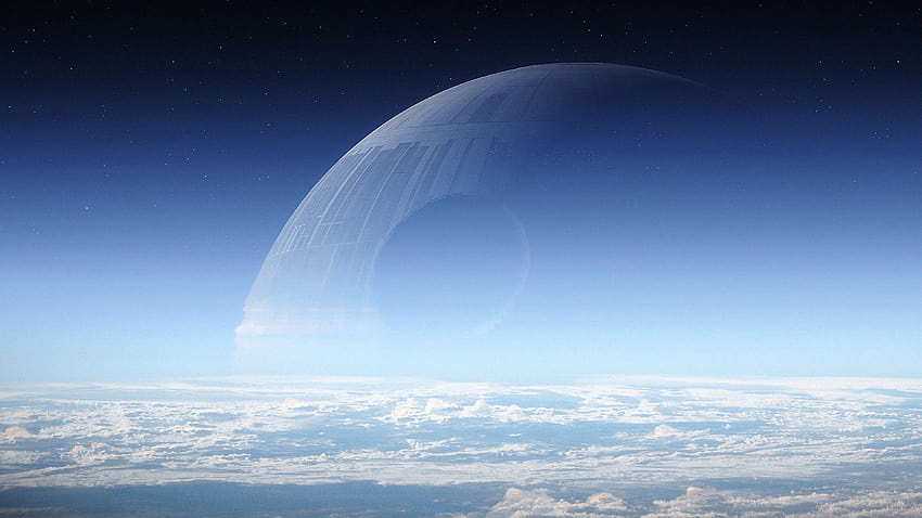Death Star, perang bintang biru Wallpaper HD
