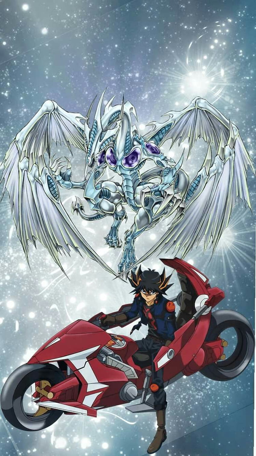 Yusei Fudo i Stardust Dragon, anime yusei fudo Tapeta na telefon HD