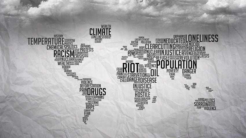World Map Full and Backgrounds, world population HD wallpaper