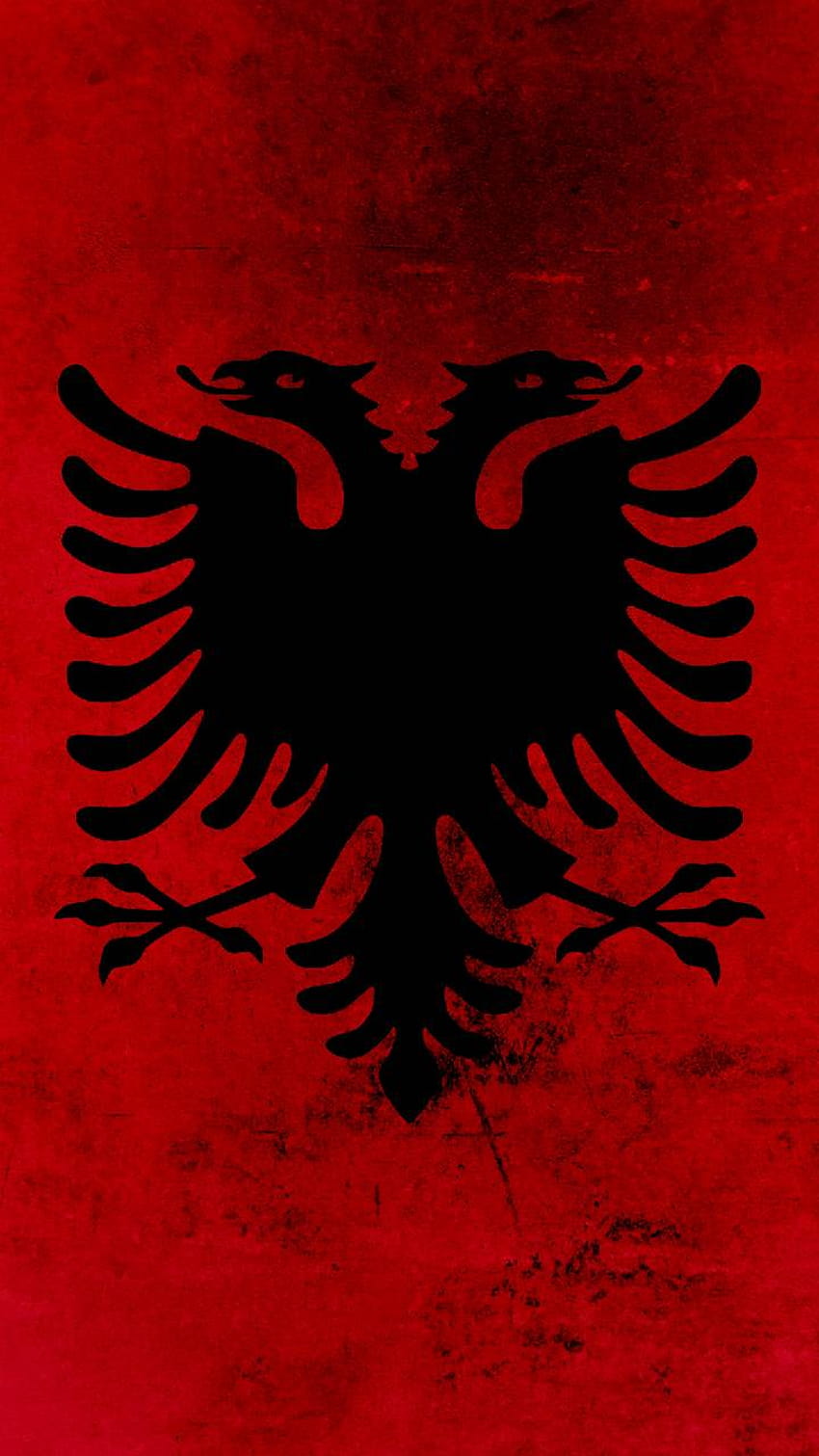 iPhone albanés, bandera de albania fondo de pantalla del teléfono