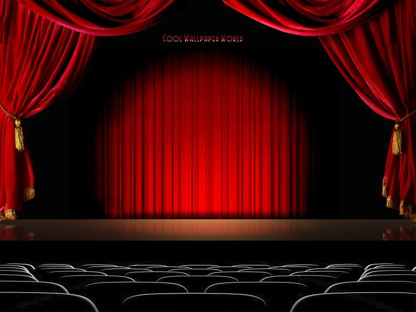 Theatervorhang, Bühnenvorhang HD-Hintergrundbild