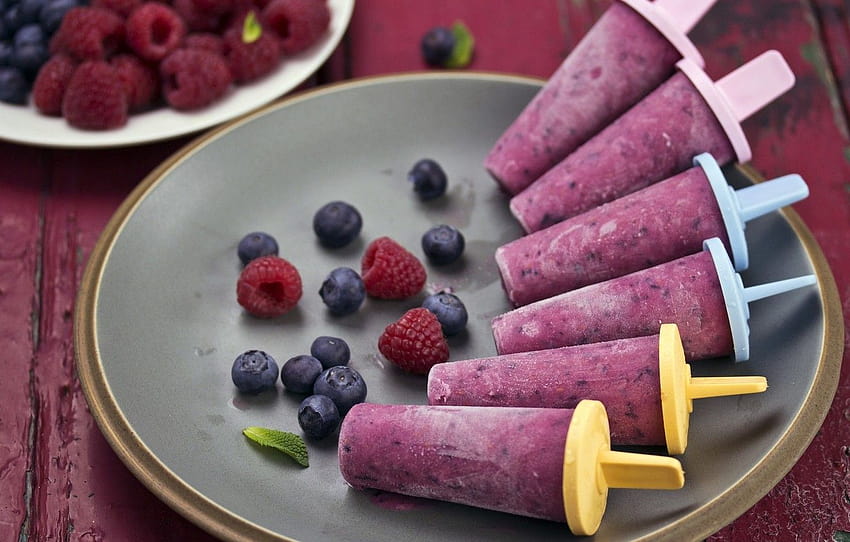 es, ungu, berry, raspberry, latar belakang, layar lebar, berry makanan Wallpaper HD