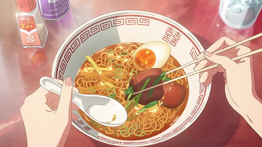 Recopilación de comida de anime en vivo fondo de pantalla