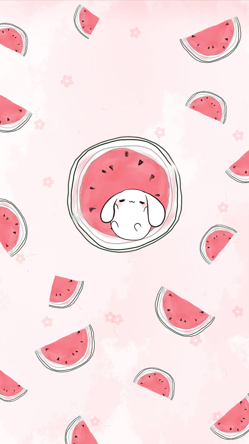 Пин от пользователя Mattie на доске Cute, watermelon kawaii HD phone wallpaper