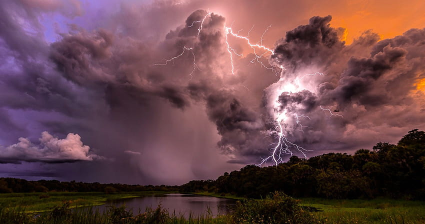 Blitzwolken Sturm ultra, Wolke ultra HD-Hintergrundbild