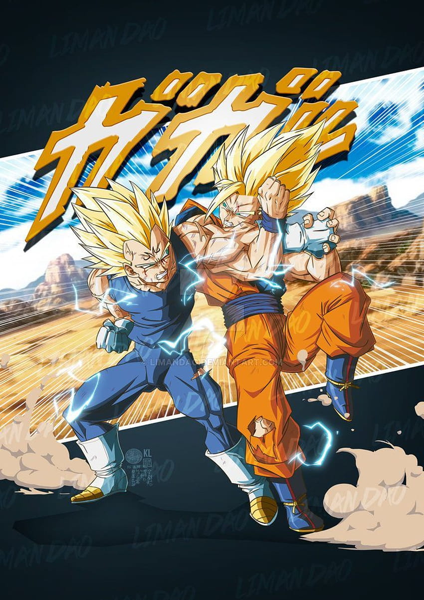 ArtStation - Majin Vegeta vs Goku SSJ2