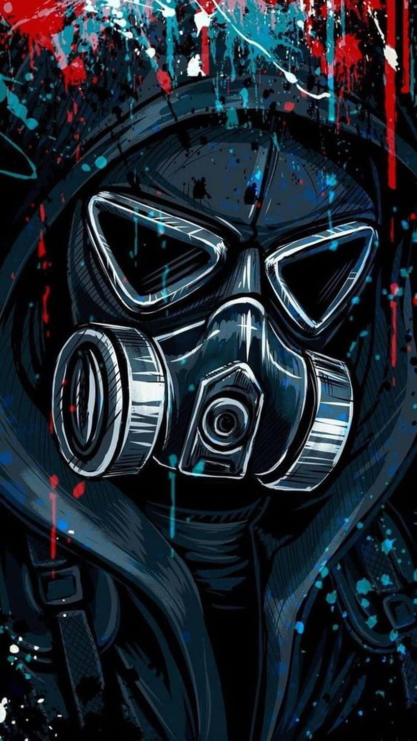 LED Gas Mask for Android, masker HD phone wallpaper