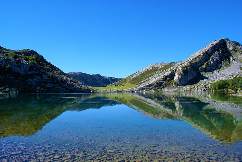 Covadonga'daki Göl, Asturias HD duvar kağıdı