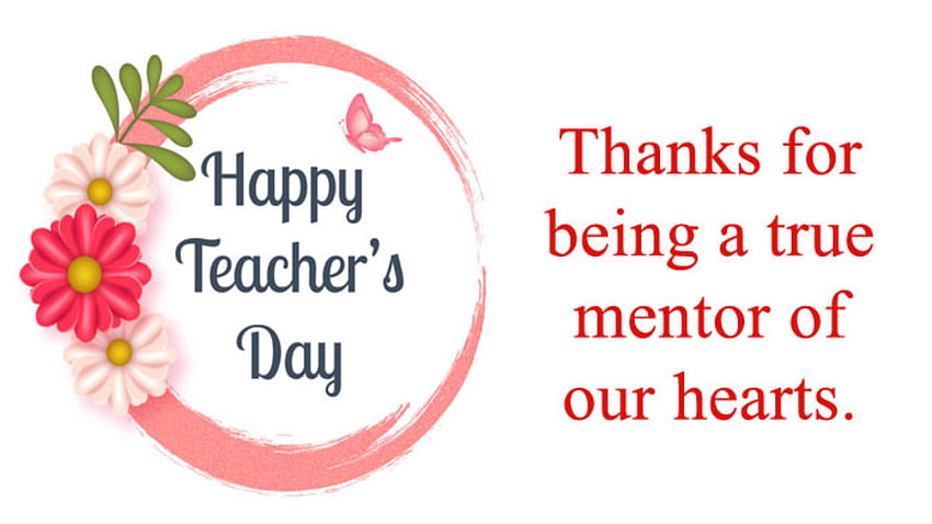 2 Beautiful Happy Teachers Day with Quotes 2020, Cute Saying, teachers day 2021 HD wallpaper