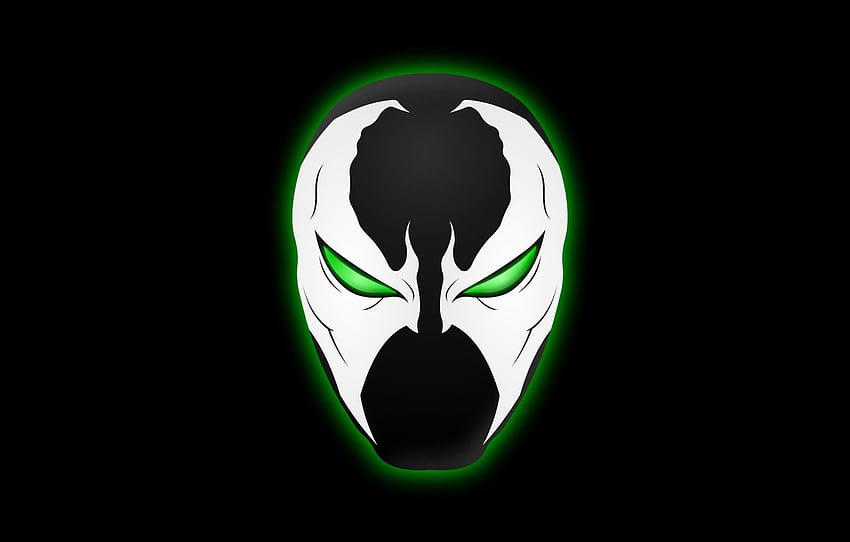 mask, demon, spawn, маска, spawn , раздел минимализъм, mask logo HD тапет