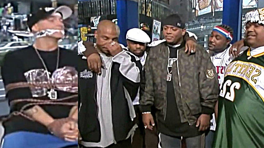 D12 Shares Throwback Video of Kidnapping Eminem to Honor TRL Launch, pics of d12 and eminem HD wallpaper